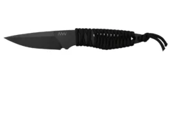 ANV Knives P100 Sleipner Cerakote, Black Paracord, P100-037, Black Kydex Sheath, Neck Knife