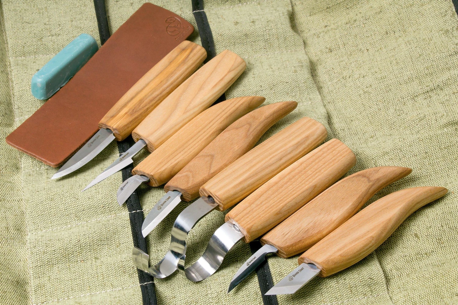 BeaverCraft Wood Carving Set Mit 8 Messern S08 Holzschnitzset 1 BeaverCraft Wood Carving Set Mit 8 Messern S08 Holzschnitzset