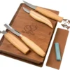 BeaverCraft Professional Spoon And Kuksa Carving Set S43 Holzschnitzset In Einem Hölzernen Aufbewahrungsbuch