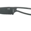 ESEE Izula Tactical Gunsmoke IZULA-TG-B Halsmesser Mit Schwarzer Scheide, Griffteilen Und Gürtelclip