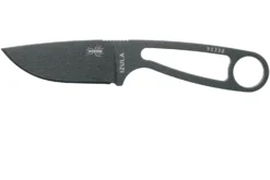 ESEE Izula Tactical Gunsmoke IZULA-TG-B Halsmesser Mit Schwarzer Scheide, Griffteilen Und Gürtelclip