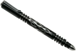 Rick Hinderer Investigator Pen Flames Stainless Steel, Stonewash DLC, Taktischer Stift