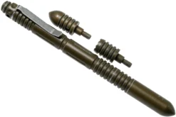 Rick Hinderer Extreme Duty Modular Kubotan Pen Deluxe Set Battled FDE Aluminium, Modularer Taktischer Stift