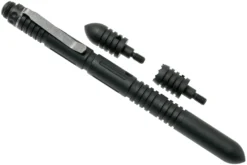Rick Hinderer Extreme Duty Modular Kubotan Pen Deluxe-Set Mattschwarz, Taktischer Stift