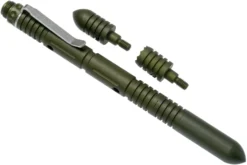Rick Hinderer Extreme Duty Modular Kubotan Pen Deluxe-Set Mattes OD Grün, Taktischer Stift