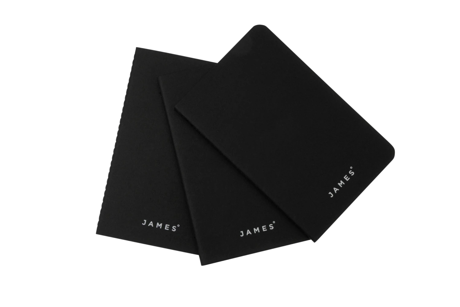 The James Brand The Daily Notebooks CO306955-11 Matte Black, 3er Pack, Notizbücher 1 The James Brand The Daily Notebooks CO306955-11 Matte Black, 3er Pack, Notizbücher