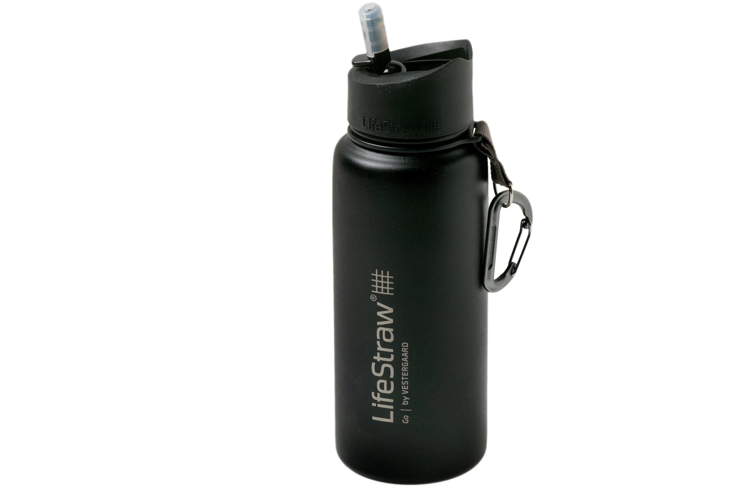 LifeStraw Go Stainless Steel Isolierte Trinkflasche Mit Filter, Schwarz 1 LifeStraw Go Stainless Steel Isolierte Trinkflasche Mit Filter, Schwarz