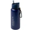 LifeStraw Go Stainless Steel Isolierte Trinkflasche Mit Filter, Blau