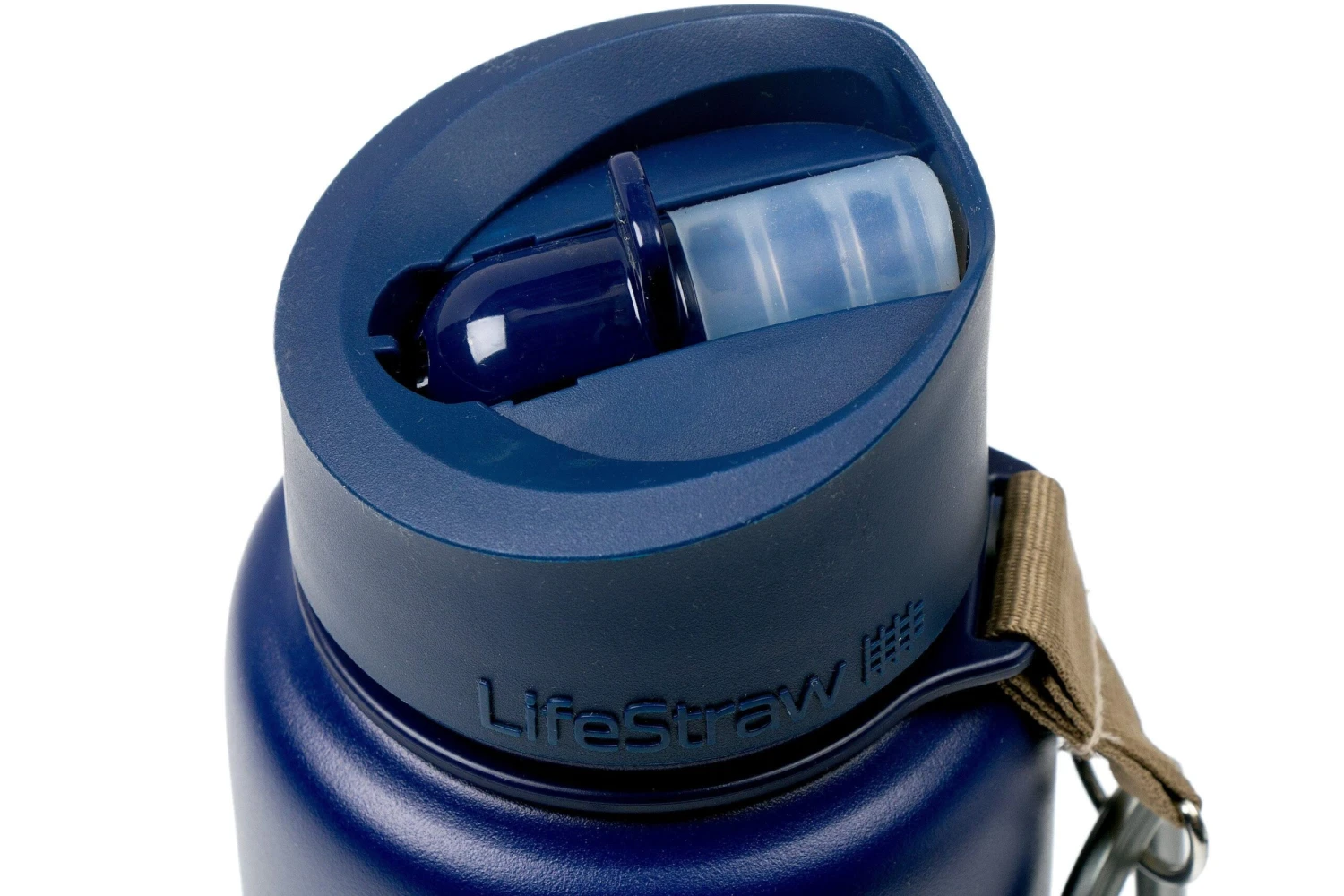 LifeStraw Go Stainless Steel Isolierte Trinkflasche Mit Filter, Blau 3 LifeStraw Go Stainless Steel Isolierte Trinkflasche Mit Filter, Blau – Bild 3