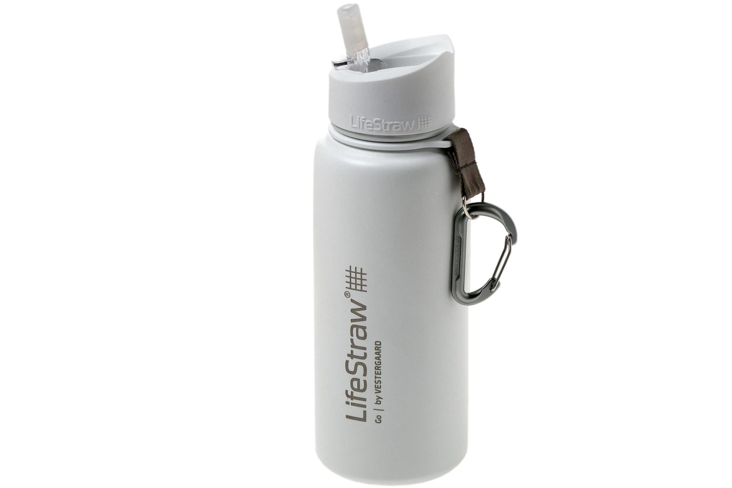 LifeStraw Go Stainless Steel Isolierte Trinkflasche Mit Filter, Weiß 1 LifeStraw Go Stainless Steel Isolierte Trinkflasche Mit Filter, Weiß