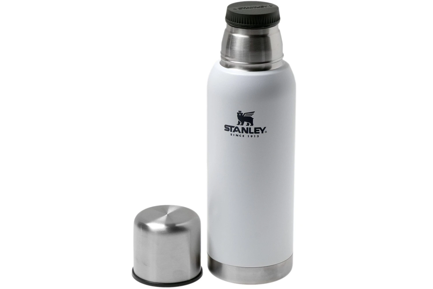 Stanley The Stainless Steel Vacuum Bottle 1L, Weiß, Thermosflasche 2 Stanley The Stainless Steel Vacuum Bottle 1L, Weiß, Thermosflasche – Bild 2