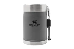 Stanley The Legendary Classic Food Jar 400 Ml, Charcoal, Lunchbox + Göffel