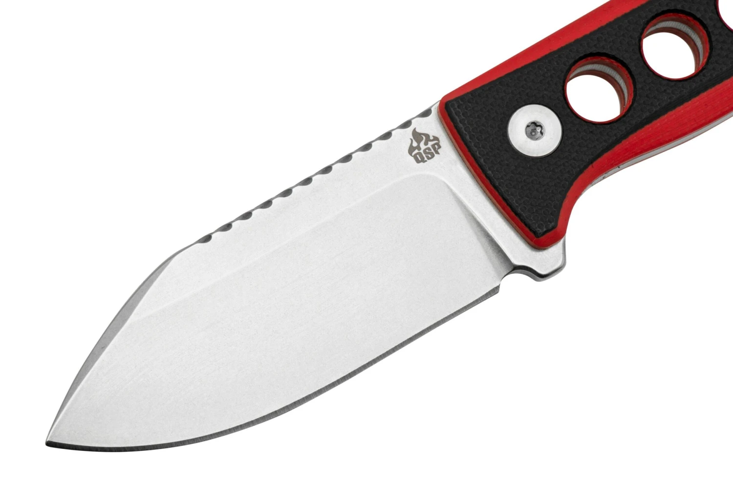 QSP Knife Canary QS141-B1 Stonewashed, Black Red G10, Halsmesser 3 QSP Knife Canary QS141-B1 Stonewashed, Black Red G10, Halsmesser – Bild 3