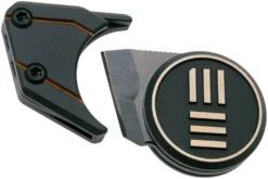 WE Knife Quark WE20021-1 Halsmesser, Gold, Ostap Hel Design