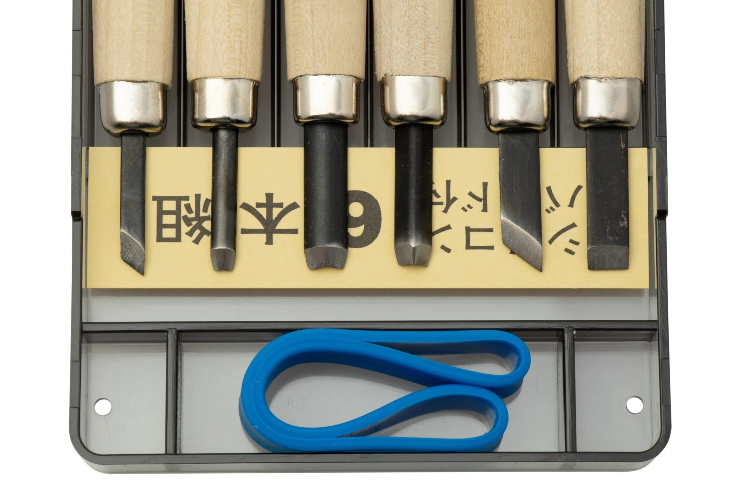 Yoshiharu KL-6 Maruichi Japanische Holzschnitzmesser, 6er Set Im Kunststoffkoffer 3 Yoshiharu KL-6 Maruichi Japanische Holzschnitzmesser, 6er Set Im Kunststoffkoffer – Bild 3