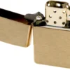 Zippo Classic 204-000243, Brushed Solid Brass, Feuerzeug