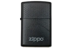 Zippo Black Hexagon Design 218-080242 Schwarz Matt, Feuerzeug