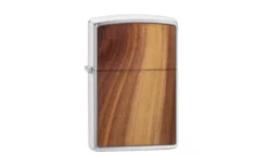 Zippo Woodchuck Cedar Emblem Brushed Chrome 29900-000002, Feuerzeug