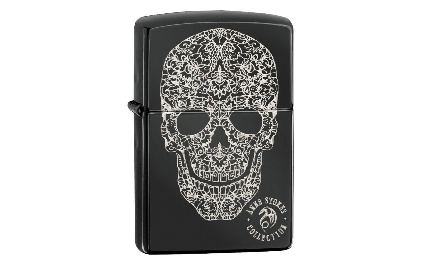 Zippo Anne Stokes Collection High Polish Black 49143-000002, Feuerzeug 1 Zippo Anne Stokes Collection High Polish Black 49143-000002, Feuerzeug